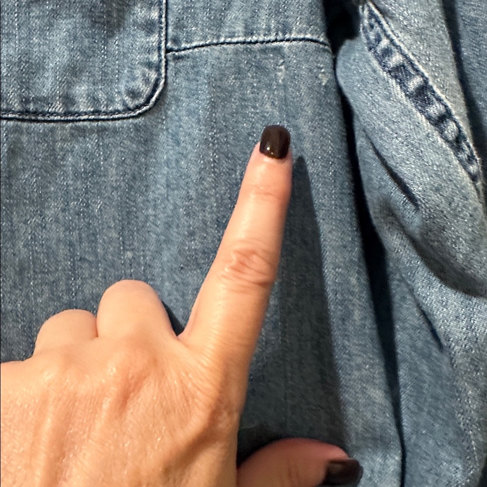 J. Crew Blue Denim  Dress - Picture 7 of 7